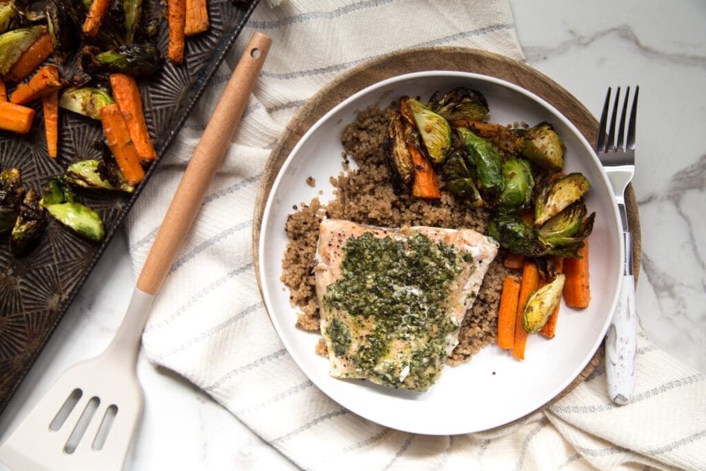 saumon pesto erable Cinq Fourchettes recette