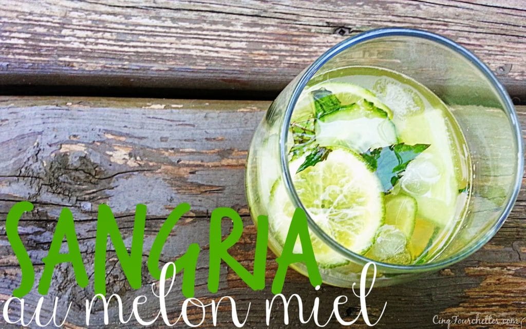 Sangria au melon miel - Cinq Fourchettes