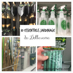 Articles de jardinage au dollarama