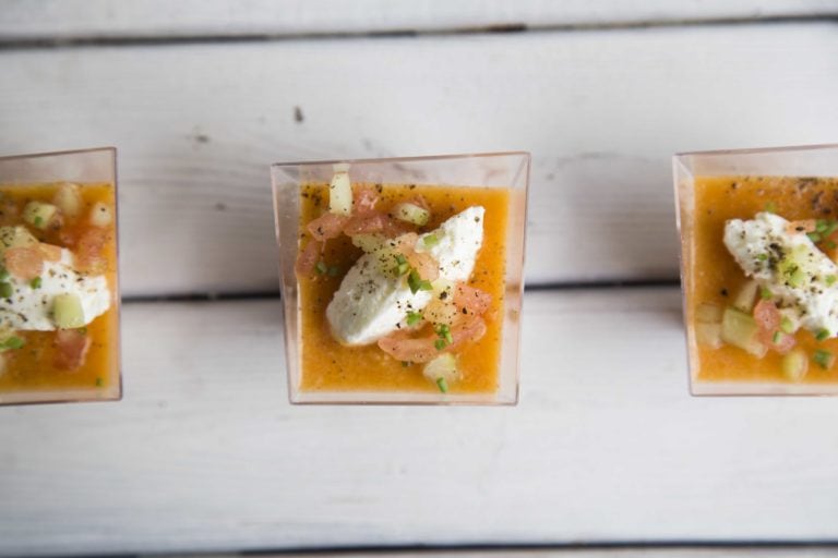 Gaspacho aux tomates / Cinq Fourchettes