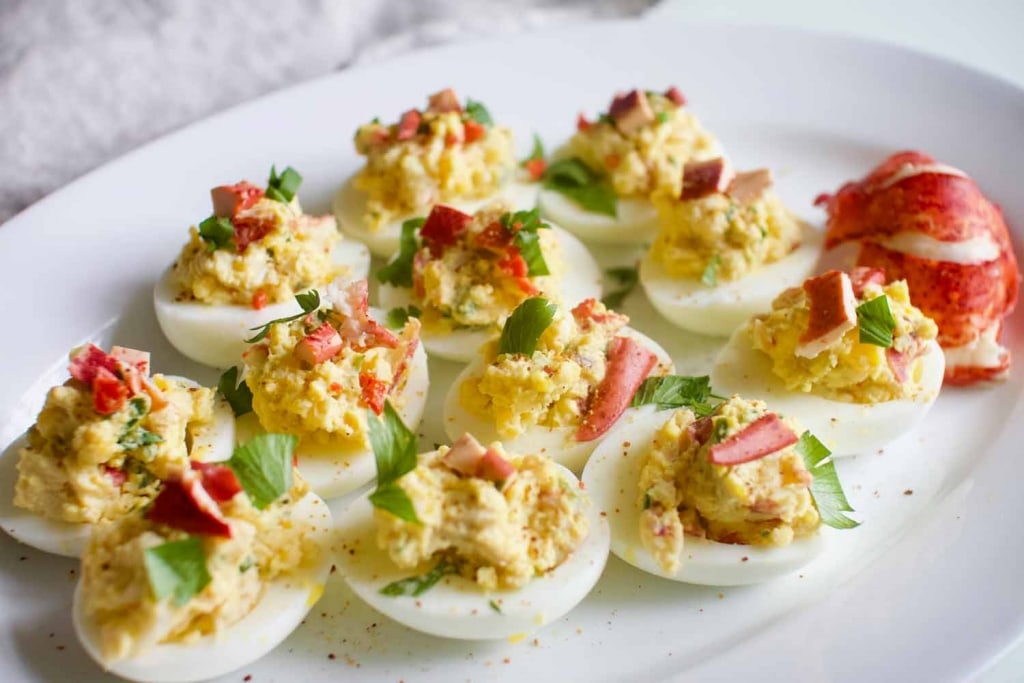 Œufs mimosas au homard : Parfait pour la fête des Pères ! Cinq Fourchettes