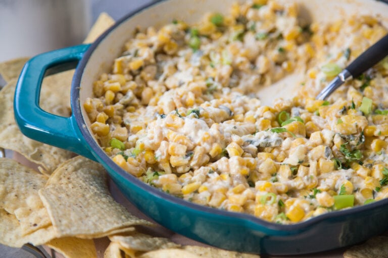 trempette de maïs corn fromage cheese nachos Cinq Fourchettes recette