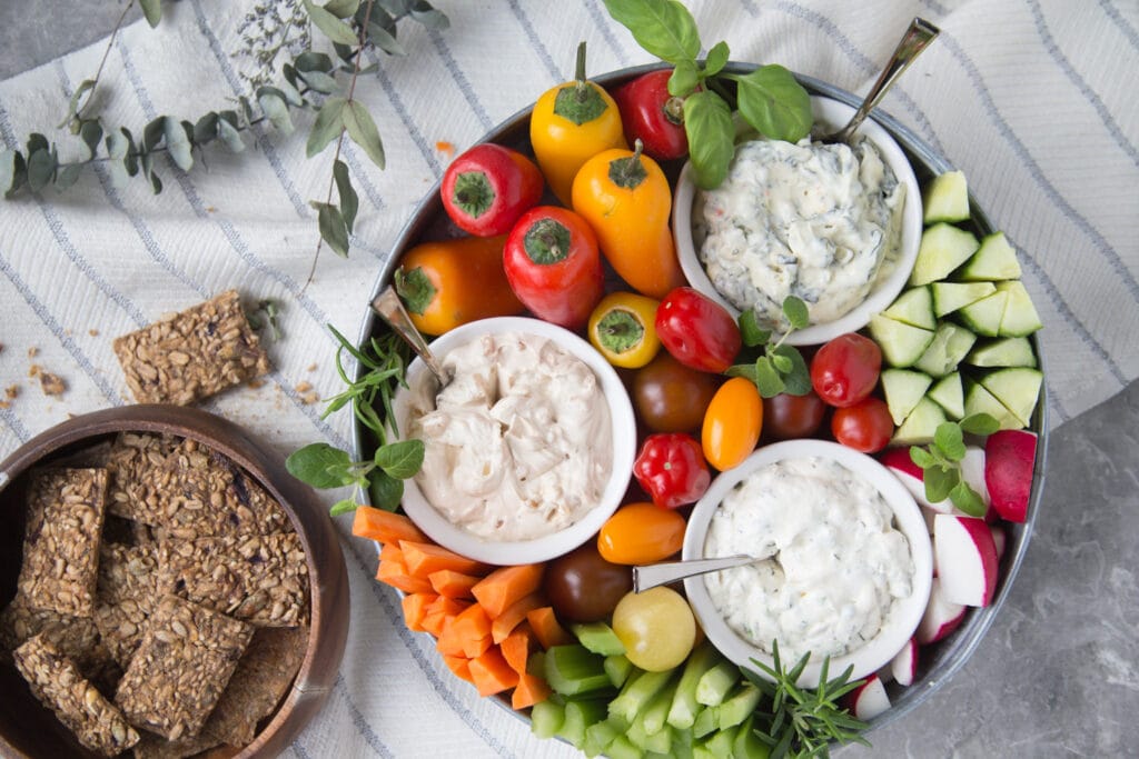 trempettes classiques légumes crudités Cinq Fourchettes