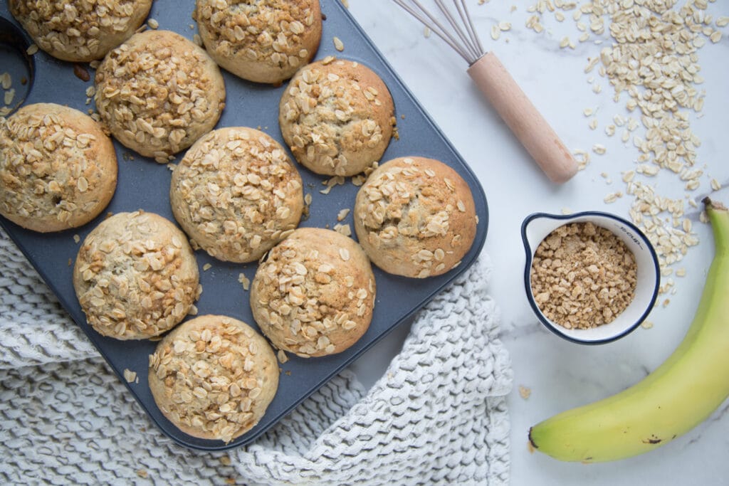 muffins bananes érable crumble recette Cinq Fourchettes