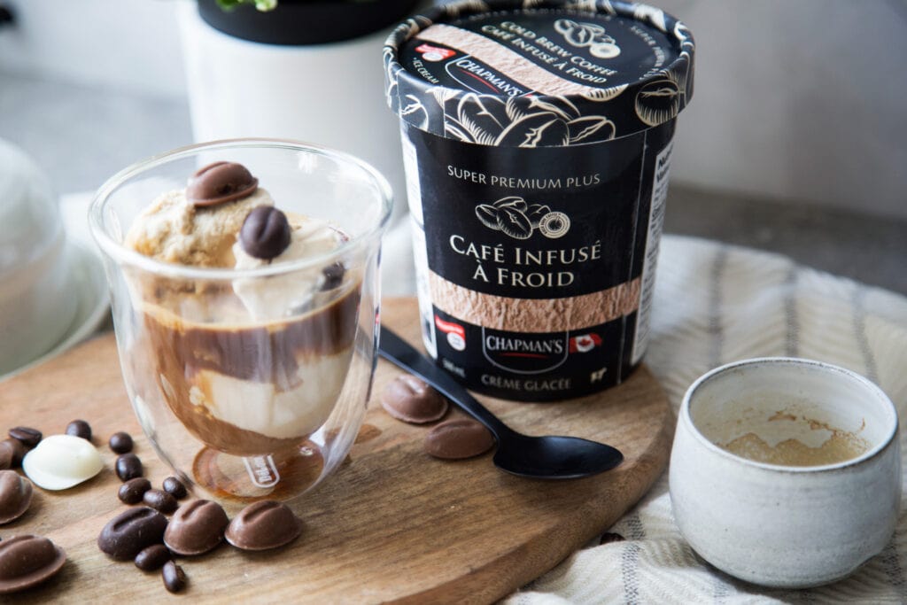 Affogato café crème glacée recette Cinq Fourchettes Chapman's