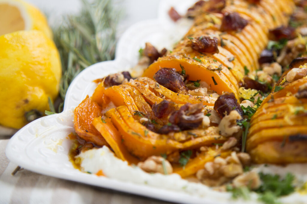 courge butternut hasselback squash Cinq Fourchettes recette recipe 