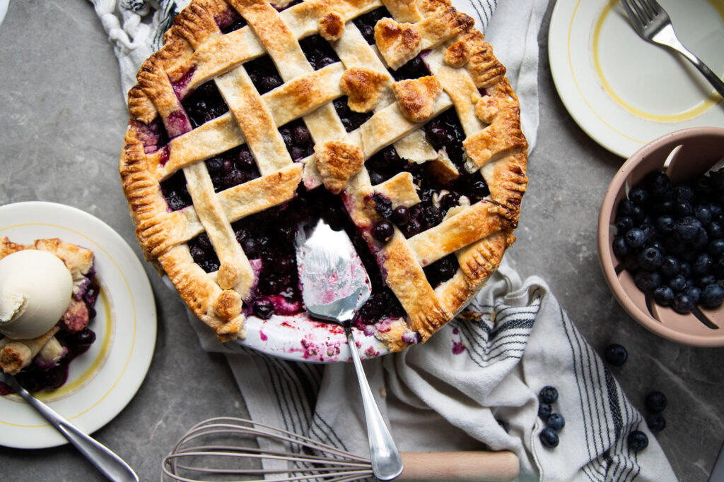 Tarte aux bleuets du Québec recette recipe blueberry pie Cinq Fourchettes