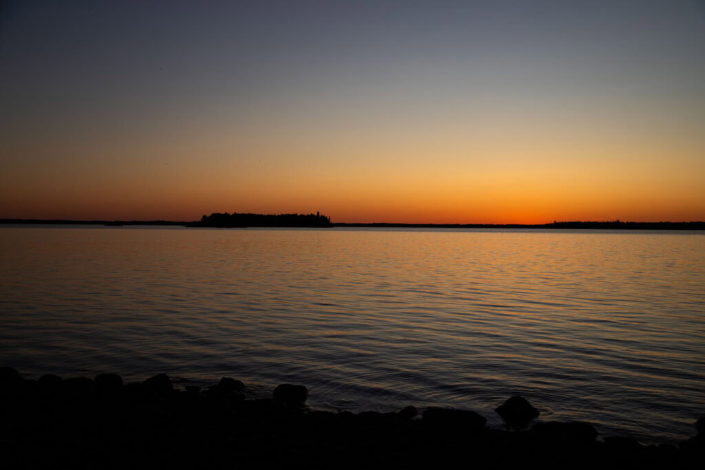 Coucher de soleil Abitibi-Témiscamingue cinq fourchettes voyage gourmand Québec